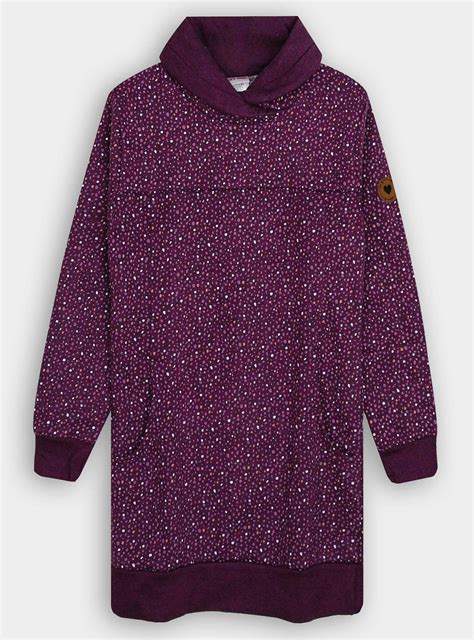 Girls Cowl Neck Fleece Tunic Dress – Shopforshops