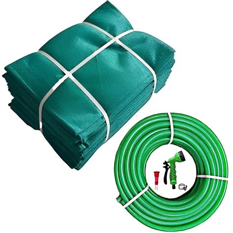 AKKIAGRO 90% Green Sun Shade net for Gardening with 50 Meter Braided ...