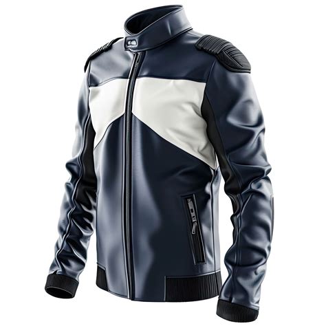 Men’s Navy Blue Café Racer Sheepskin Leather Jacket - Zumaish Luxury ...