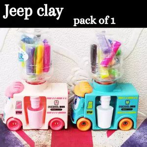 Extraposh Bus Water Dispenser with Clay Toy Trendy Moving Whe Art Clay ...