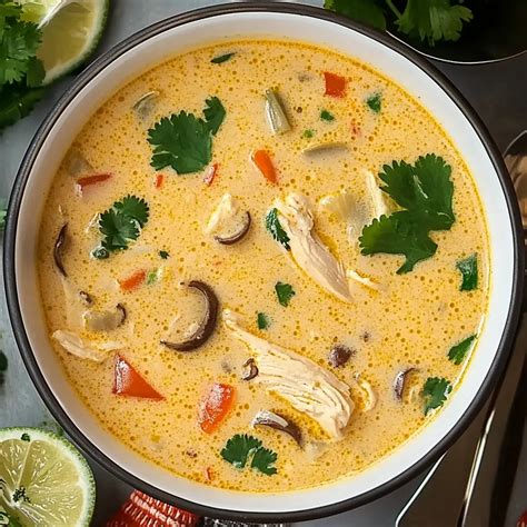Thai Coconut Chicken Soup - Grammy Recipes