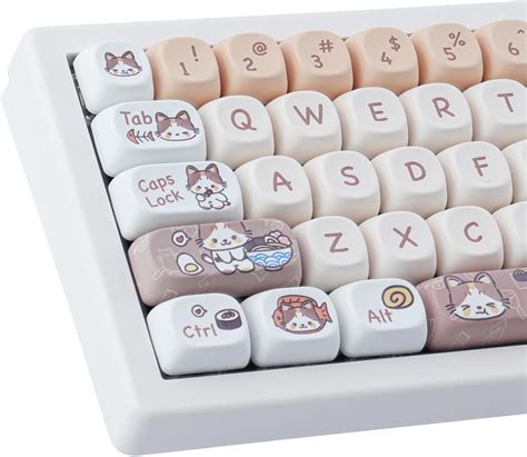 TYRIXKI 143 Key Custom Kitty PBT Keycaps Set for Mechanical India | Ubuy