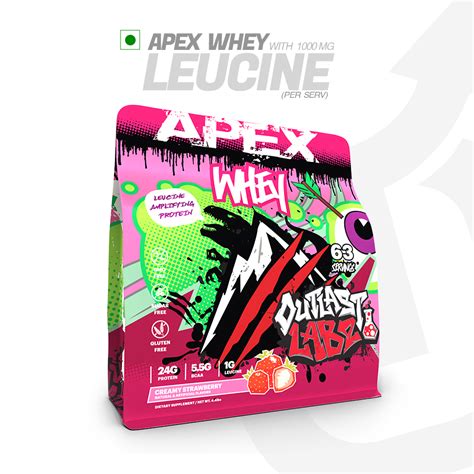 Apex Whey Protein | Creamy Strawberry for Lean Muscle Growth & Faster ...