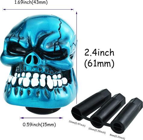 Buy Temzzer Skull Resin Car Gear Shift Lever Handle Heavy Shiny ...