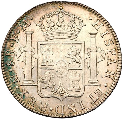 1785 Spanish Milled Dollar Bust Type 8 Reales MO mint FM assayer EF40 ...