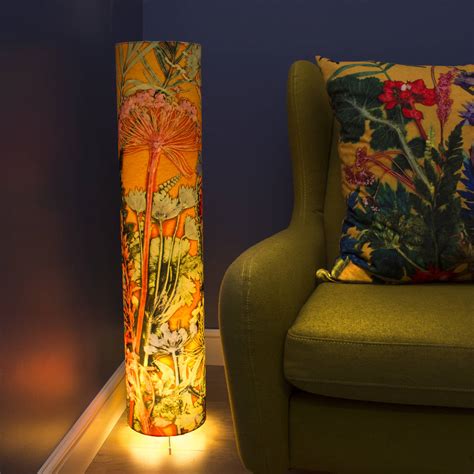 Stunning Tropical Botanics Meter High Floor Lamp By Gillian Arnold