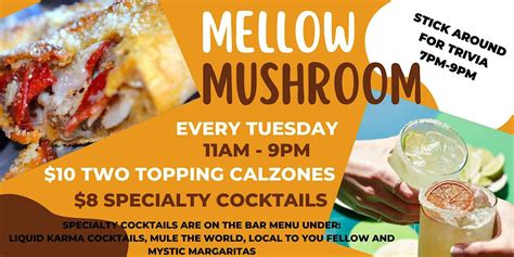 $10 Two Toppings Calzones & $8 Specialty Cocktails EVERY TUESDAY ...