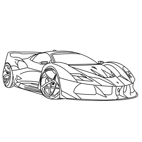 Ferrari Laferrari Coloring Pages