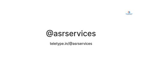 @asrservices — Teletype