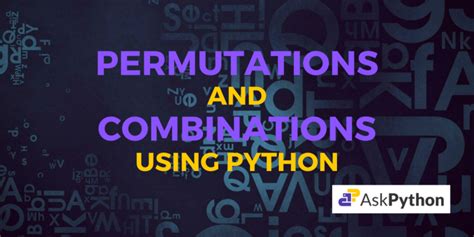 Image result for Permutation in Python