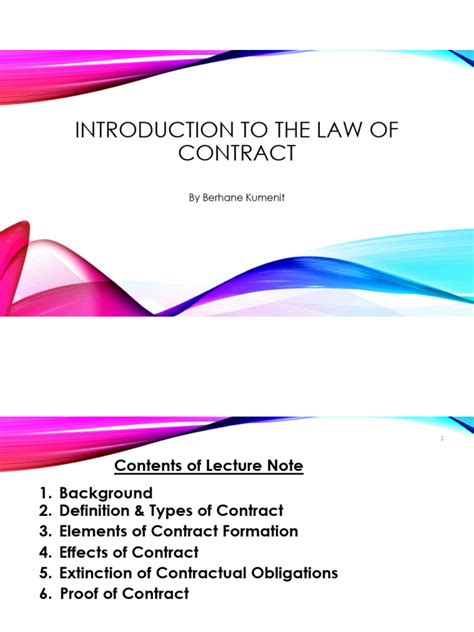 Image result for Introduction to Contract Law Tutorial