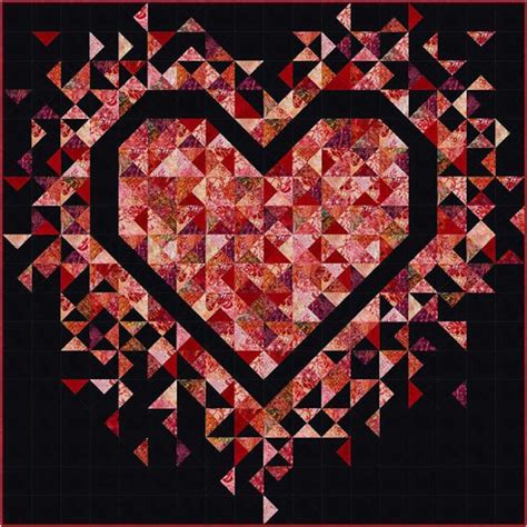 Image result for Exploding Heart Quilt Pattern