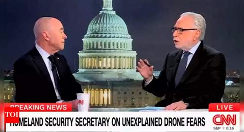 US homeland security secretary Alejandro Mayorkas on mysterious drones ...