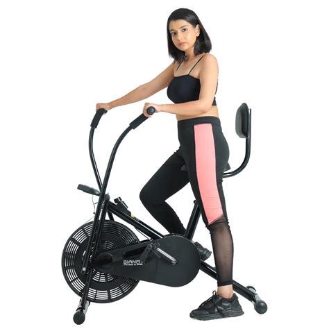 BIONFIT® Moving Handle Exercise Bike for Home Gym |Air Bike with Back ...