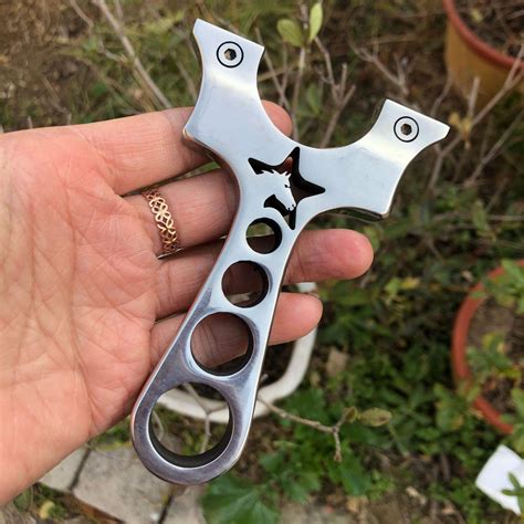 Five Star Horse Stainless Steel Slingshot Mirror Polished Outdoor Cata ...