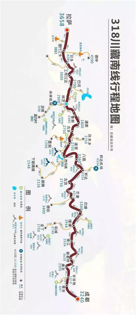 进藏8大线路地图：川藏线、丙察察、唐蕃古道、阿里北线、新藏线_西藏