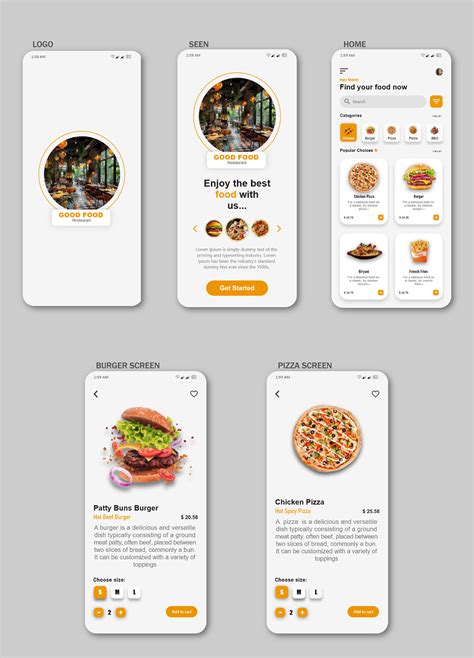 Simple Food Menu Phone App Visual Basic 的图像结果