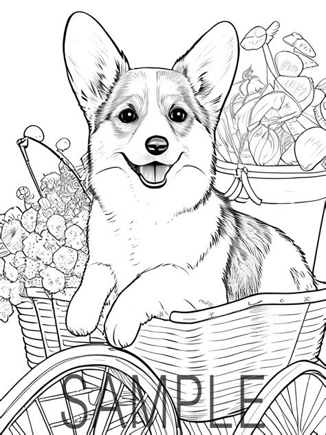 51 Cute Corgi Coloring Pages [Free Printable] - Our Mindful Life | Fall ...