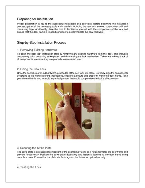 Image result for Code Lock Installation