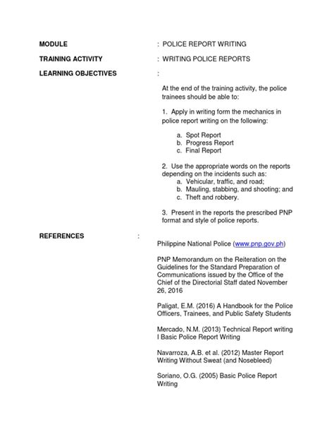 Image result for Police Report Writing Training