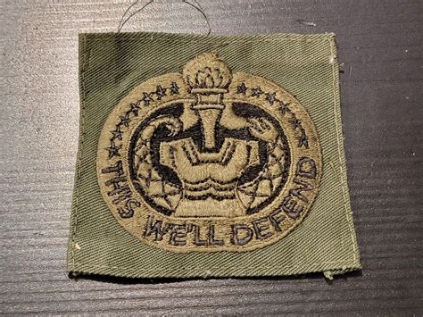 Original Vietnam US Army Drill Sergeant Patch This We'll Defend Subdued ...
