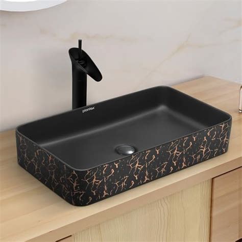 Plantex Ceramic Designer Washbasin for Bathroom/Countertop Bathroom Ba ...
