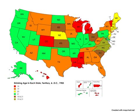 Drinking Age in the US in 1983 - Maps on the Web