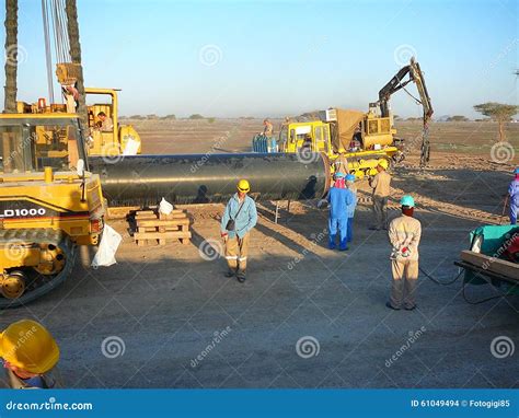 Equipment for Construction of the Oil Pipeline Editorial Stock Image ...