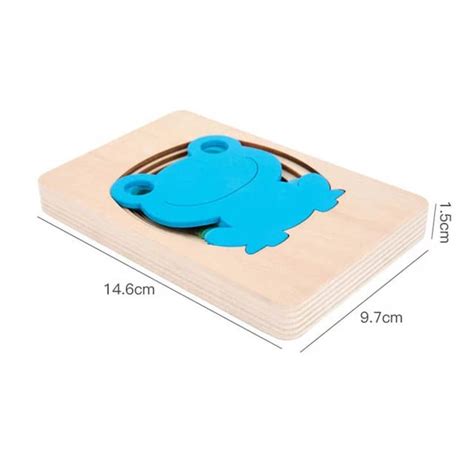 Wooden Five layer puzzle for kids - - FROG - EKT2526 – Extrokids