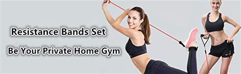 EUGlE MART Private Home Gym Resistance Bands Set 11PCS, 5 Fitness ...