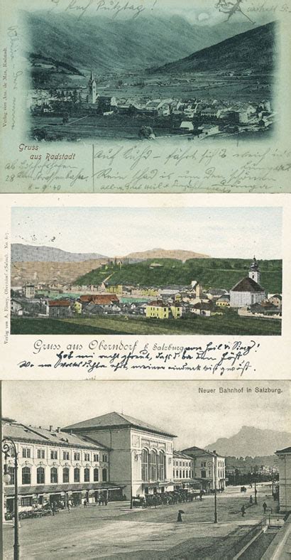 Lot mit mehr als 700 AK Salzburg Stadt und Land mit Details 1898 bis ...