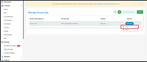Access Key | E2E Cloud