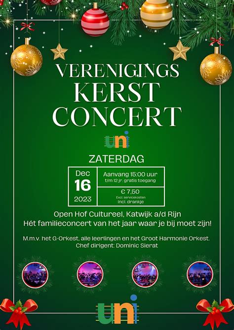Verenigings Kerst Concert | Genodigden, Open Hof Kerk Katwijk, Katwijk ...