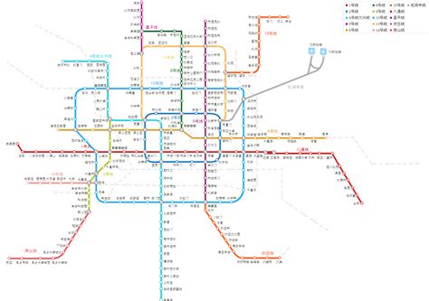 北京地铁线路图 最新放大全图--首都热线