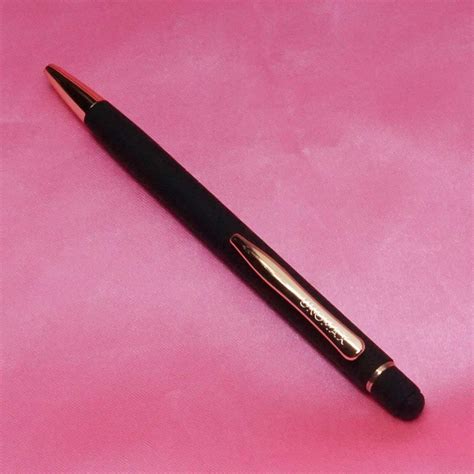 Unomax Soft Touch Black Color Body With Fine Tip Copper Clip Click Type ...
