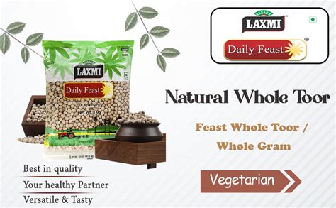 Laxmi Daily Feast Toor Whole 1kg | Pigeon Peas (Arhar/Toover) whole ...
