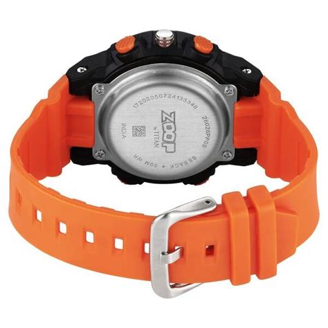 Buy Online Zoop Analog Digital Watch with Black Dial & Orange Strap for ...
