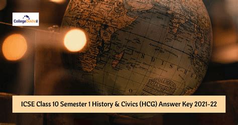 ICSE Class 10 Semester 1 History & Civics (HCG) Answer Key 2021-22 ...