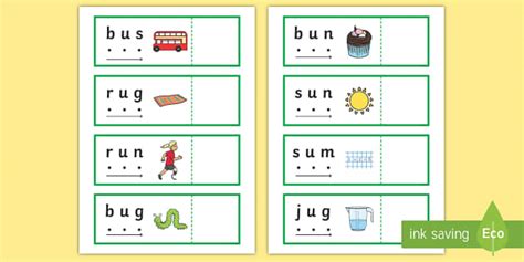 CVC Words u Read and Reveal