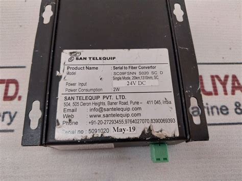 San Telequip Sc09Fss Serial To Fiber Converter – Aeliya Marine Tech®