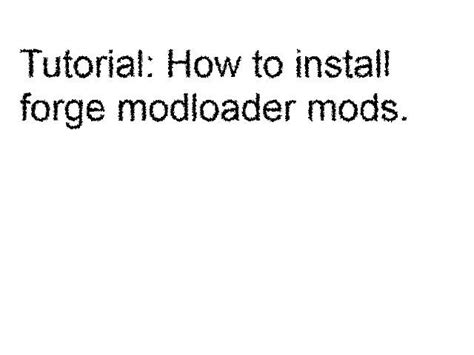 +Install Forge Modloader 的图像结果