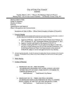 Fillable Online Introduction & Oath of Office Officer Patrick Geraghty ...