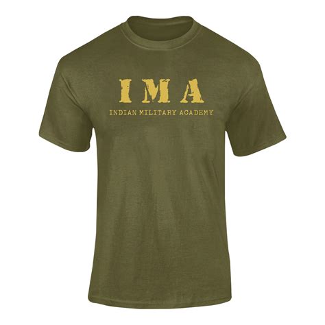 Men's Army T-shirt | IMA - Indian Military Academy – Olive Planet