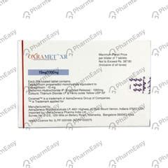 Oxramet Xr 10/1000mg Strip Of 7 Tablets: Uses, Side Effects, Price ...
