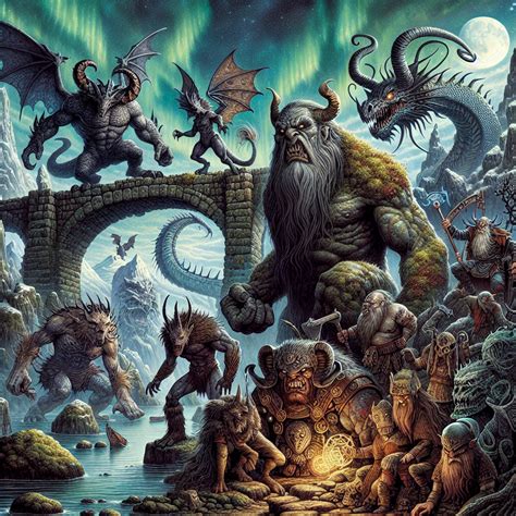 The Norse Mythology Creatures: Trolls, Giants, Dragons and more ...