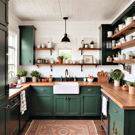 40 Dark Green Kitchens for A Bold Makeover