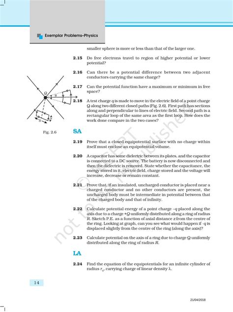 Image result for Physics Chapter 2 Class 12 PDF