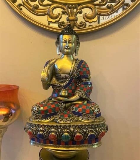 Buy Buddha Statue | Buddha Idol for Home | Brass Meditating Buddha for ...