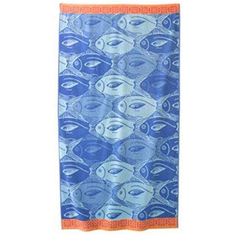 SONOMA life + style Fish Tessellation Beach Towel : Amazon.in: Home ...