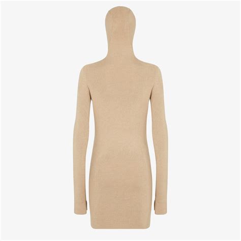 Vestido Lana Beige | Fendi